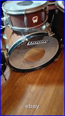 DRUM SET. VINTAGE. Mfg. Del Ray, Japan. Six drum Shell Pack. Nice Project