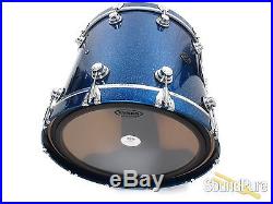 DW 4pc Collectors Maple Drum Set-Silver Blue Sparkle Lacquer Used