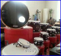 DW 9 piece Custom Collector's Series Drum Set slightly used