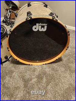 DW Broken Glass Complete Drum Set With DW Exotic Snare & Paiste Signatures