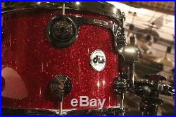 DW Collector 6-piece Ruby Glass Drum Set (10-12-14-16-20-SN) Used