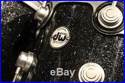 DW Collector 7-piece Black Ice Drum Set (10-12-13-14-16-22-SN) Used