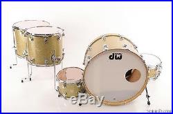DW Collector's 5pc Gold Drum Set with Edge Brass/Maple Snare STEVIE NICKS #23779