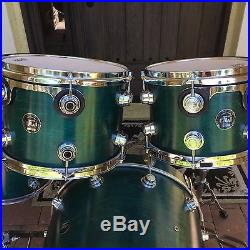 DW Collector's Series 6 Piece Satin Oil Shell Set with Snare Included