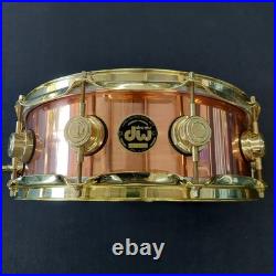 DW Collector's Series Copper 5x14 Snare Drum 2002 Polished Copper with Gold Lugs DW Collector's Series Copper 5x14 Snare Drum 2002 Polished Copper with Gold Lugs