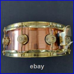 DW Collector's Series Copper 5x14 Snare Drum 2002 Polished Copper with Gold Lugs DW Collector's Series Copper 5x14 Snare Drum 2002 Polished Copper with Gold Lugs