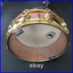 DW Collector's Series Copper 5x14 Snare Drum 2002 Polished Copper with Gold Lugs DW Collector's Series Copper 5x14 Snare Drum 2002 Polished Copper with Gold Lugs