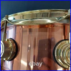 DW Collector's Series Copper 5x14 Snare Drum 2002 Polished Copper with Gold Lugs DW Collector's Series Copper 5x14 Snare Drum 2002 Polished Copper with Gold Lugs
