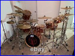 DW Collector's Series Drum Set DW9000 Stands, Paragon Cymbals Neil Peart Rush