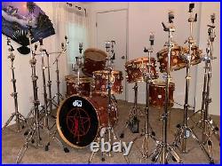 DW Collector's Series Drum Set DW9000 Stands, Paragon Cymbals Neil Peart Rush
