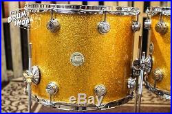 DW Collector's Series Drum Set, Gold Sparkle with Chrome Hardware (video demo)