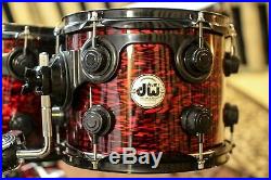 DW Collector's Series Drum Set, Red Silk Onyx Finish Ply SO# 808998