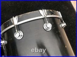 DW Collectors 4 Pc Drum Set kit Satin Black 2002 10x8.12x9.14.11.22x18