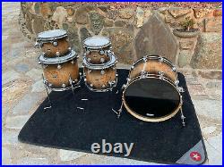 DW Collectors 5pc Exotic MAPA BURL Drum Set kit! Excellent Condition