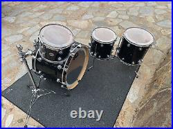 DW Collectors Black Velvet 4 pc Drum Set kit 24x18, 12x9, 14x14, 16x16