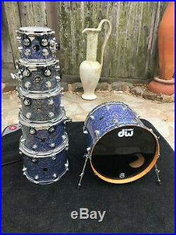 DW Collectors MEDITERRANEAN PEARL 6pc Drum Set kit! Excellent