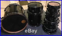 DW Collectors Series Black Ice 7 pc. Custom Shell Pack set with Black Hardware