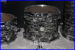 DW Collectors Series Drum Set Black Oyster Glass WithCases No Reserve