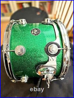 DW Collectors Series Maple/Birch 13,16,24 Green Sparkle