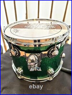 DW Collectors Series Maple/Birch 13,16,24 Green Sparkle