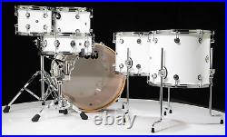 DW Design Series 6pc Drum Set Gloss White 10/12/14/16/22/14SD