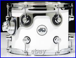 DW Design Series 6pc Drum Set Gloss White 10/12/14/16/22/14SD