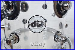 DW Designer Series Acrylic 4 piece drum set kit Excellent! -used drums for sale