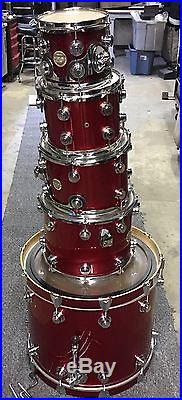 DW Drum Collector's Series 5 piece drum set Red Grainy 2008 USA