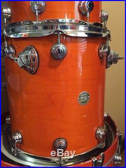 DW Drum Workshop Collector's Series 4 Piece Drum Set tangerine