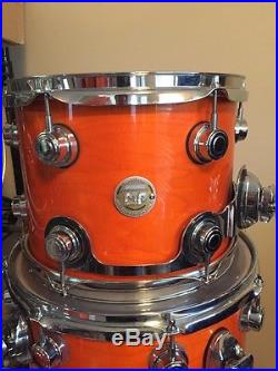 DW Drum Workshop Collector's Series 4 Piece Drum Set tangerine