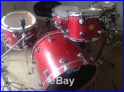 DW Drum Workshop Collector's Series Maple 5 Pce. Drum Set cherry stain PERFECT