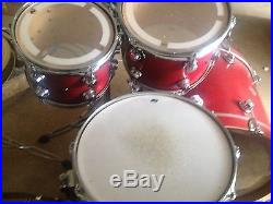 DW Drum Workshop Collector's Series Maple 5 Pce. Drum Set cherry stain PERFECT