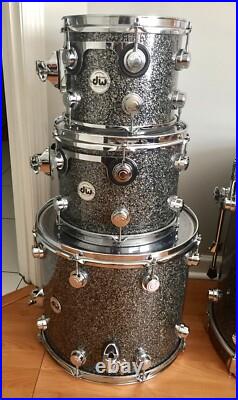 DW Drums Collectors Series Maple / Mahogany in Black Galaxy 10-12-16-22 Mint DW Drums Collectors Series Maple / Mahogany in Black Galaxy 10-12-16-22 Mint