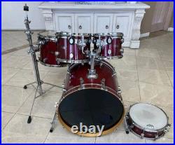 DW PDP LX Maple Shell Pack Red