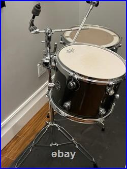 DW Performance 5 Piece Drum Set 20/10/12/14/15 Chrome Pewter Sparkle +Hardware
