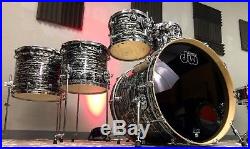 DW Performance Series Black Oyster Glass 6pc Maple Drum Set
