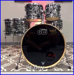DW Performance Series Black Oyster Glass 6pc Maple Drum Set