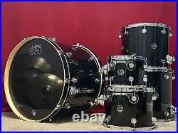 DW Performance Series Drums. Black-Mira Rainbow Sparkle. Excellent! 2418161310