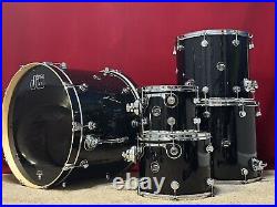 DW Performance Series Drums. Black-Mira Rainbow Sparkle. Excellent! 2418161310