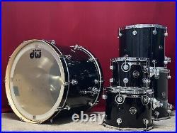 DW Performance Series Drums. Black-Mira Rainbow Sparkle. Excellent! 2418161310