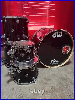 DW Preformance Series (black-Mira) 5pc drum set