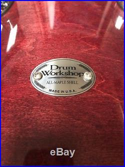 DW Workshop Series Maple Cherry Stain 8pc Drum Set