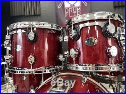 DW Workshop Series Maple Cherry Stain 8pc Drum Set