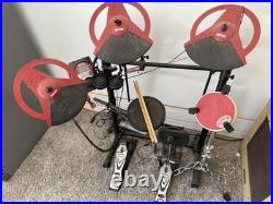 Ddrum DD Beta XP Red and Black Electronic Digital Drum Set with Pedals