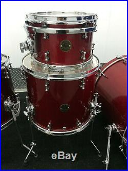 Ddrum DIOS Maple Red Sparkle Laq 5pc Drum Set kit 22x20 bass