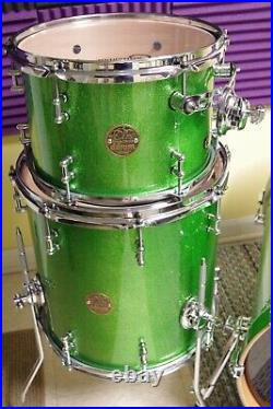 Ddrum Dios emerald green sparkle Maple drum set kit 20 x 20 bass