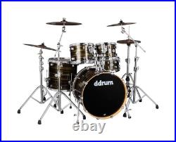 Ddrum Dominion 5pc Shell Pack Brushed Olive Metallic Used Ddrum Dominion 5pc Shell Pack Brushed Olive Metallic Used