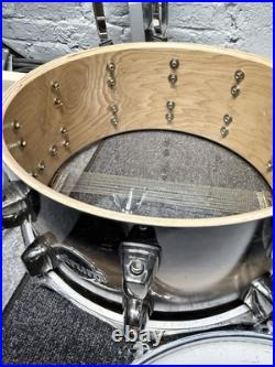 Ddrum Dominion Series Ash Shell Wood. Natural Burst Black Fade Finish