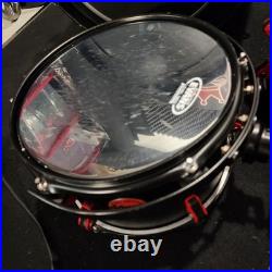 Ddrum hybrid Rare 6 Piece Shell Kit W 20 x 20 bass drum, black, Triggers Removed