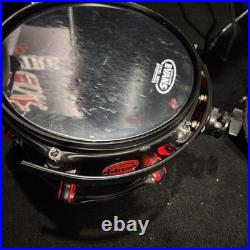 Ddrum hybrid Rare 6 Piece Shell Kit W 20 x 20 bass drum, black, Triggers Removed